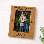 Special Dad Gift For Fathers Day Birthday Hearts Belong To Dad