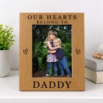 Special Daddy Gift For Fathers Day Birthday Hearts Belong To Dad