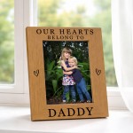Special Daddy Gift For Fathers Day Birthday Hearts Belong To Dad