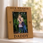 Special Daddy Gift For Fathers Day Birthday Hearts Belong To Dad