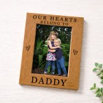 Special Daddy Gift For Fathers Day Birthday Hearts Belong To Dad