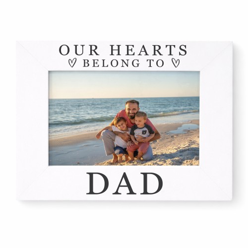 Gift For Dad Hearts Belong To Dad Photo Frame Dad Gift Idea Gift For Dad Hearts Belong To Dad Photo Frame Dad Gift Idea