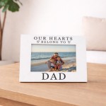 Gift For Dad Hearts Belong To Dad Photo Frame Dad Gift Idea Gift For Dad Hearts Belong To Dad Photo Frame Dad Gift Idea