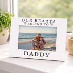 Gift For Daddy Hearts Belong To Daddy Frame Daddy Gift Idea Gift For Daddy Hearts Belong To Daddy Frame Daddy Gift Idea