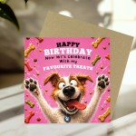 Dog Mum Birthday Card From The Dog Funny Humorous Birthday Cards