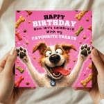 Dog Mum Birthday Card From The Dog Funny Humorous Birthday Cards