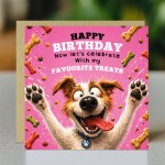 Dog Mum Birthday Card From The Dog Funny Humorous Birthday Cards