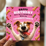Dog Mum Birthday Card From The Dog Funny Humorous Birthday Cards
