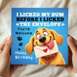 Funny Birthday Card From The Dog Hilarious Birthday Cards Funny Birthday Card From The Dog Hilarious Birthday Cards