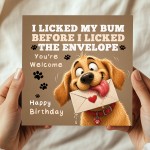 Funny Birthday Card From The Dog Amusing Birthday Cards Funny Birthday Card From The Dog Amusing Birthday Cards