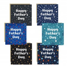 Pack of 6 Fathers Day Cards with Envelopes Happy Fathers Day