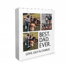 BEST DAD Gift For Fathers Day Birthday Personalised Block