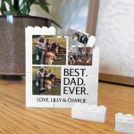 BEST DAD Gift For Fathers Day Birthday Personalised Block BEST DAD Gift For Fathers Day Birthday Personalised Block