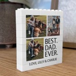 BEST DAD Gift For Fathers Day Birthday Personalised Block BEST DAD Gift For Fathers Day Birthday Personalised Block