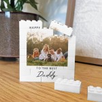 Happy Fathers Day Gifts From Daughter Son Personalised Block