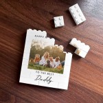 Happy Fathers Day Gifts From Daughter Son Personalised Block