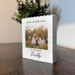 Happy Fathers Day Gifts From Daughter Son Personalised Block