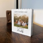 Happy Fathers Day Gifts From Daughter Son Personalised Block