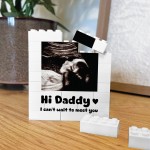 Personalised Gift For Daddy To Be Building Block Scan Photo Personalised Gift For Daddy To Be Building Block Scan Photo