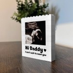 Personalised Gift For Daddy To Be Building Block Scan Photo Personalised Gift For Daddy To Be Building Block Scan Photo