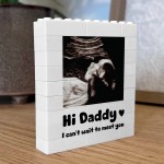 Personalised Gift For Daddy To Be Building Block Scan Photo Personalised Gift For Daddy To Be Building Block Scan Photo