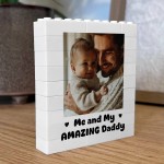 Fathers Day Birthday Gifts From Daughter Son Personalised Block Fathers Day Birthday Gifts From Daughter Son Personalised Block