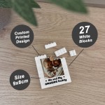 Fathers Day Birthday Gifts From Daughter Son Personalised Block Fathers Day Birthday Gifts From Daughter Son Personalised Block