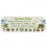 Garden Wall Plaques For Outisde Garden Rules Shed Sign 30x10cm