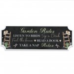 Garden Rules Signs and Plaques Garden Shed Summer House Decor