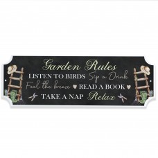 Garden Rules Signs and Plaques Garden Shed Summer House Decor
