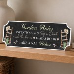Garden Rules Signs and Plaques Garden Shed Summer House Decor