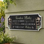 Garden Rules Signs and Plaques Garden Shed Summer House Decor