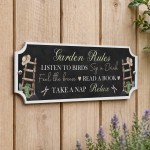 Garden Rules Signs and Plaques Garden Shed Summer House Decor