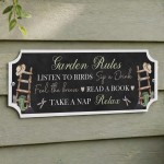 Garden Rules Signs and Plaques Garden Shed Summer House Decor