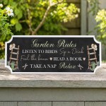 Garden Rules Signs and Plaques Garden Shed Summer House Decor