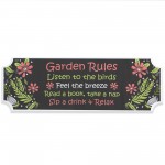 Garden Rules Plaque Sign Garden Shed Decor For Outside