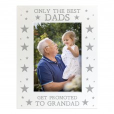 Only The Best Dads Get Promoted To Grandad Photo Frame Gift