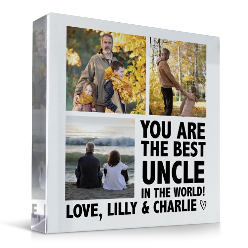 Novelty UNCLE Gifts For Fathers Day Birthday Personalised Plaque