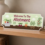 Allotment Welcome Plaque Garden Shed Summer House Sign 30x10cm Allotment Welcome Plaque Garden Shed Summer House Sign 30x10cm