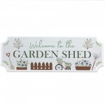 Garden Sign For Outdoors Welcome To The Garden Shed Sign Novelty