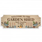 Garden Sign for Outside Welcome To The Garden Shed Sign Garden Sign for Outside Welcome To The Garden Shed Sign