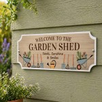 Garden Sign for Outside Welcome To The Garden Shed Sign Garden Sign for Outside Welcome To The Garden Shed Sign