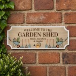 Garden Sign for Outside Welcome To The Garden Shed Sign Garden Sign for Outside Welcome To The Garden Shed Sign