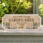 Garden Sign for Outside Welcome To The Garden Shed Sign Garden Sign for Outside Welcome To The Garden Shed Sign