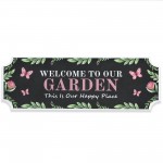 Garden Sign for Outside Welcome To Our Garden Sign Wall Plaque Garden Sign for Outside Welcome To Our Garden Sign Wall Plaque