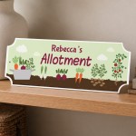 Personalised Allotment Welcome Signs For Garden Shed 30x10cm