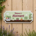 Personalised Allotment Welcome Signs For Garden Shed 30x10cm