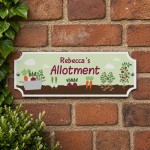 Personalised Allotment Welcome Signs For Garden Shed 30x10cm