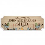 Personalised Garden Shed Sign Welcome To The Shed Plaque Outdoor