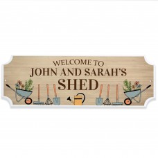 Personalised Garden Shed Sign Welcome To The Shed Plaque Outdoor